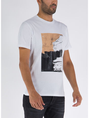 T-SHIRT CON STAMPA, BIANCO, small