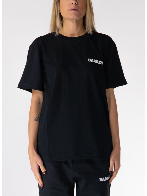 T-SHIRT ICONIC UNISEX, 110 NERO/BLACK, large