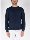 MAGLIONE MINI LOGO, NAVY HTR, thumb