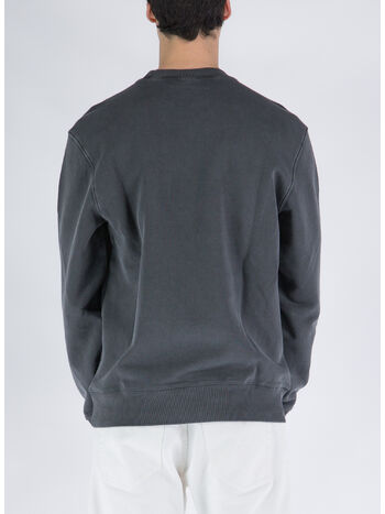 FELPA GIROCOLLO DUSTER, 89GD BLACK GARMENT DYED, small