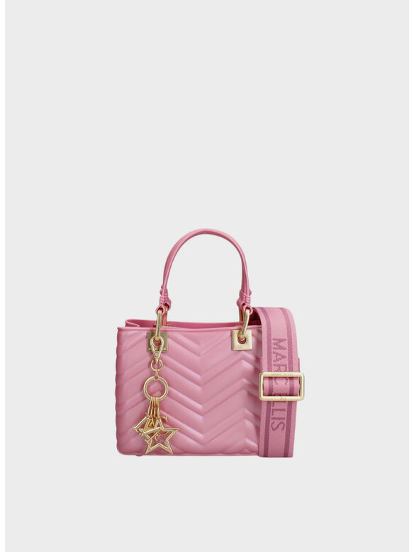 BORSA KRISSY WAVE, CRM CASHMEREROSE/MATT, medium