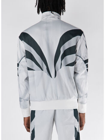 FELPA FULL ZIP PREMIUM PRINT CURVED 3-STRIPES, CLOWHI, small