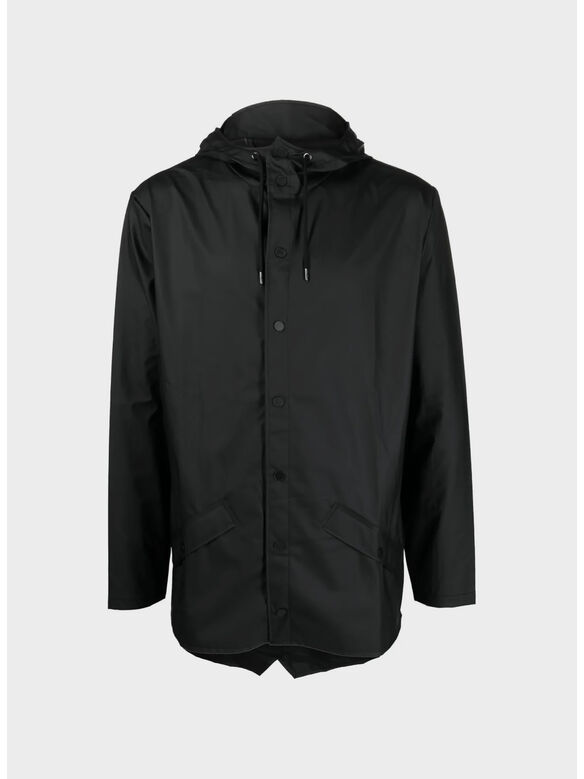 GIACCA IMPERMEABILE CON CAPPUCCIO UNISEX, 01 BLACK, medium