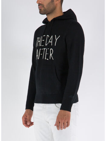 MAGLIONE JAKE CON CAPPUCCIO, 00 BLACK, small
