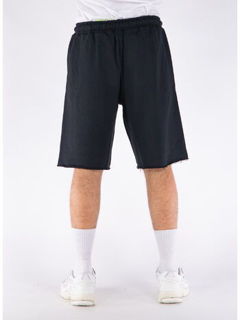 SHORTS CON STAMPA, NERO, small