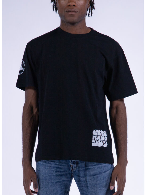 T-SHIRT EMC RADIO, 89.67 BLACK, large