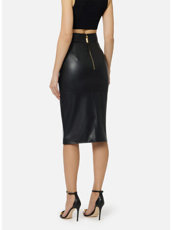 GONNA CON LOGO EMBOSSED, 110 NERO, small