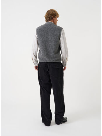 GILET ZIP WAISTCOAT, GREY MARL, small