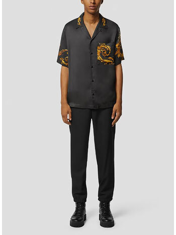 CAMICIA WATERCOLOR COUTURE, G89 BLACK/GOLD, small