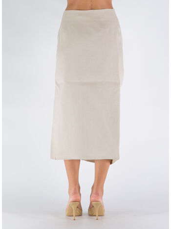 GONNA MIDI THE GEA LINUM, SAND, small