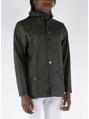 GIACCA IMPERMEABILE CON CAPPUCCIO UNISEX, 03 GREEN, small