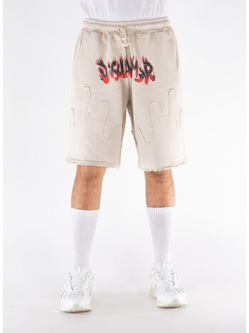 SHORTS RIPPED FLAME, , small