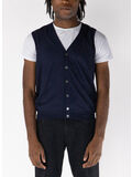 GILET IN MAGLIA, 880 INDACO, thumb