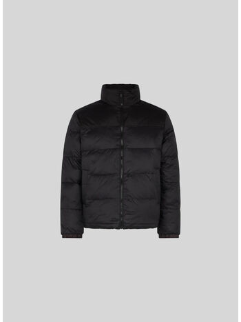 GIUBBOTTO PUFFY WITH BLACK FLAMES, BLACK, small