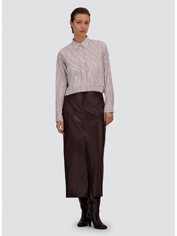 CAMICIA A RIGHE, 1067 BIANCO/BORDEAUX, small