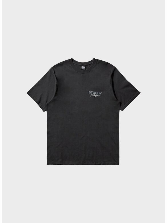 T-SHIRT SURF CLUB TEE PIGMENT DYED, 0001 BLACK, medium