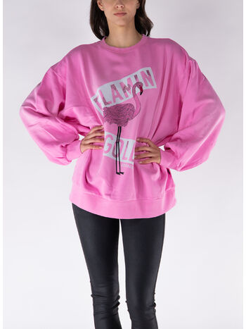 FELPA GIROCOLLO FLAMAZING, 4726 MIAMI PINK, small