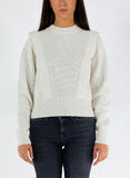 MAGLIONE CROP SHAKER WITH FLARES, 110BONE, thumb