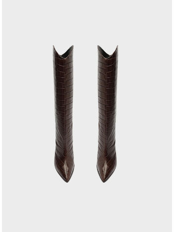 STIVALE CON TACCO, BROWN, small