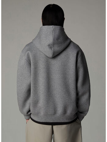 FELPA HOODIE PULL-ON, EC41 METALLIC SILVER HEATHER, small