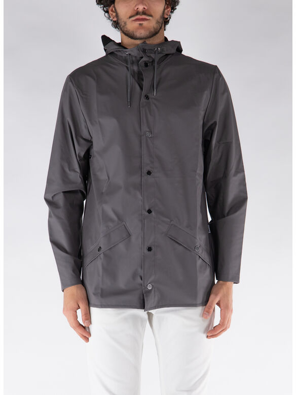 GIACCA IMPERMEABILE CON CAPPUCCIO UNISEX, 13 GREY 13GREY, medium