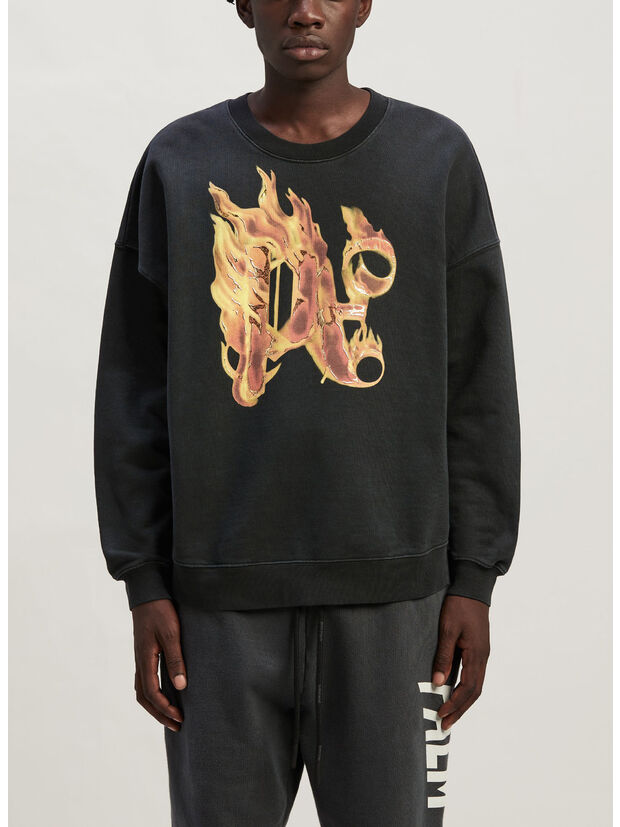 FELPA BURNING MONOGRAM, 1076 BLACK GOLD, large