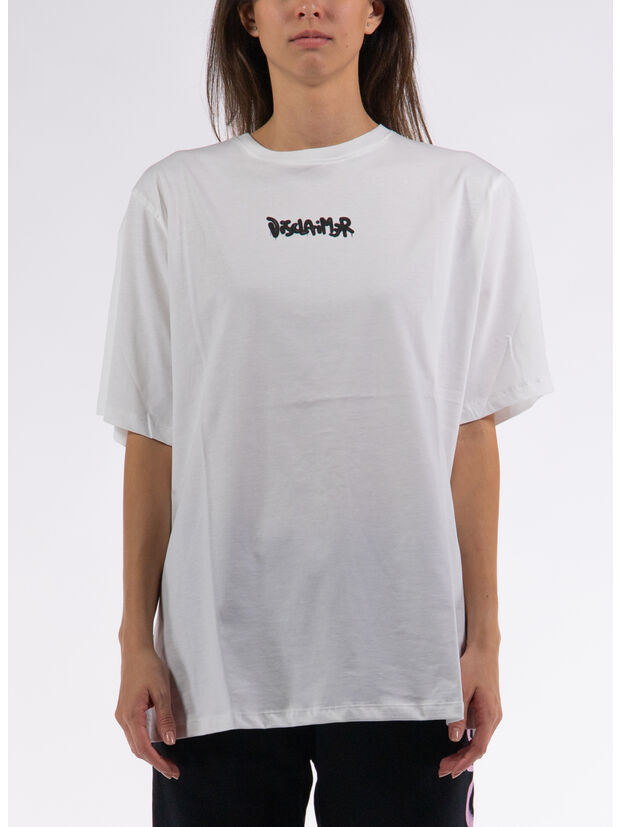 T-SHIRT HEART SPRAY, OFF WHITE, large