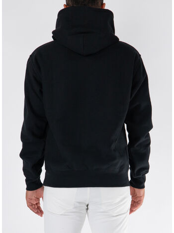 FELPA HOODIE THERMAL STOCK, BLACK, small