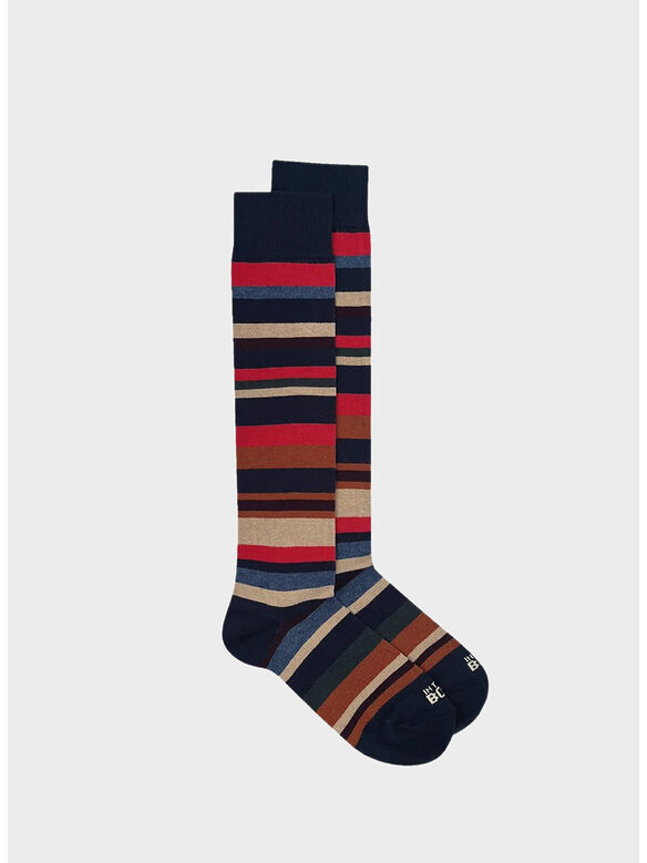 CALZA STRIPE MULTICOLOR UNISEX, 0287 OTTANIO / MULTICOLOR, medium