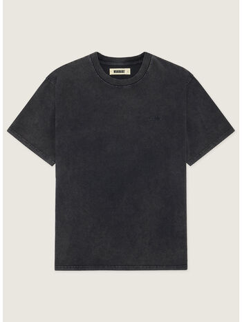 T-SHIRT WBBAINE WASHED TEE, 01 BLACK, small