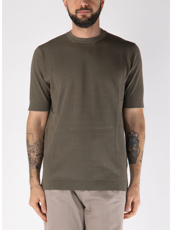 T-SHIRT SHORTSLEEVE COTTON CREPE, 530, medium