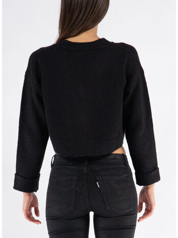 CARDIGAN CORTO, NERO, small