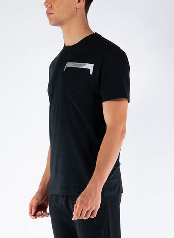 T-SHIRT IN COTONE BIOLOGICO CON TASCA, BEH, small