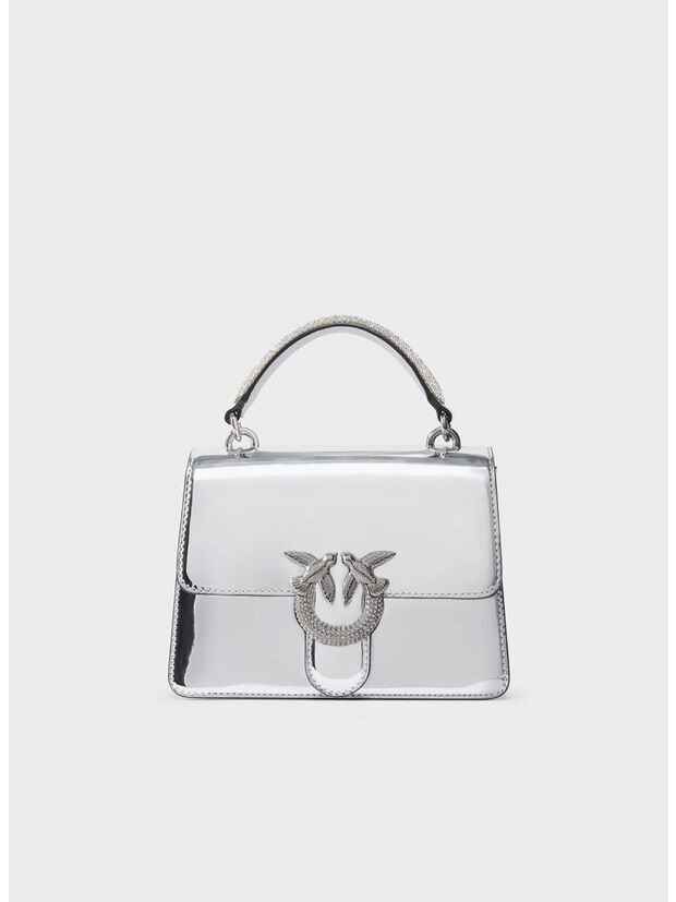 BORSA MINI LOVE, ZZFN ARGENTO, large