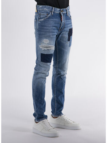 JEANS COOL GUY PATCH STRETCH DENIM, 470 DENIM, small
