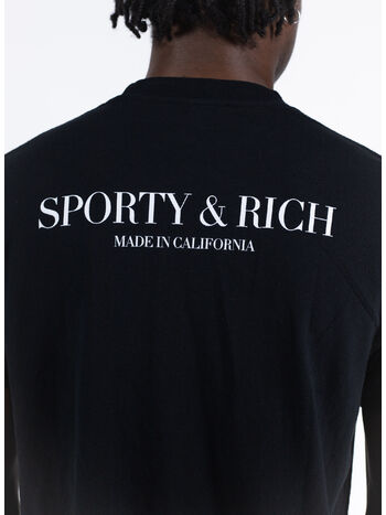CALIFORNIA T-SHIRT, BLACK/WHITE NERO, small