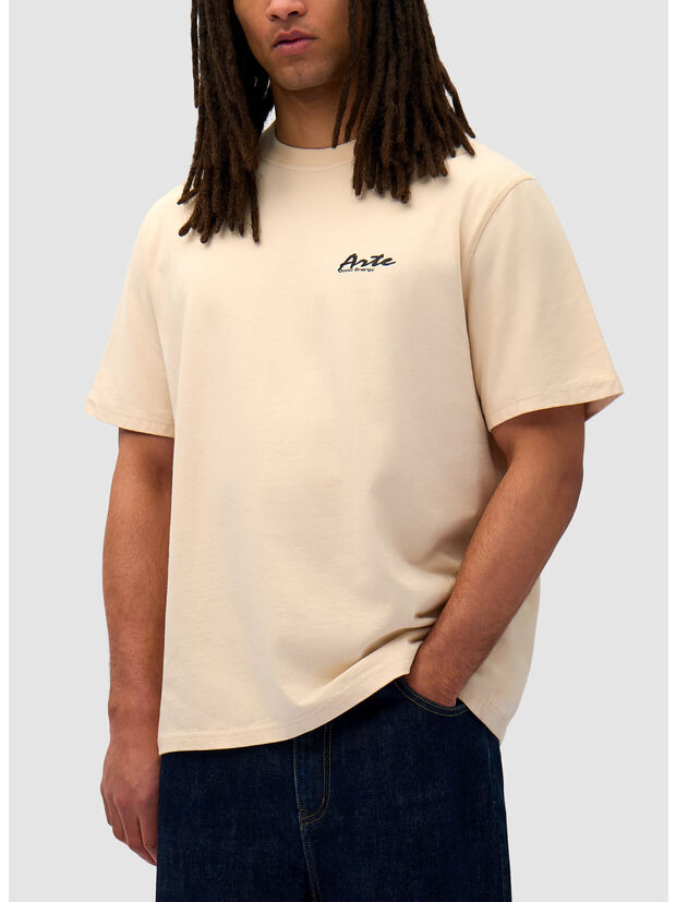 T-SHIRT GOOD ENERGY, CREAM, large