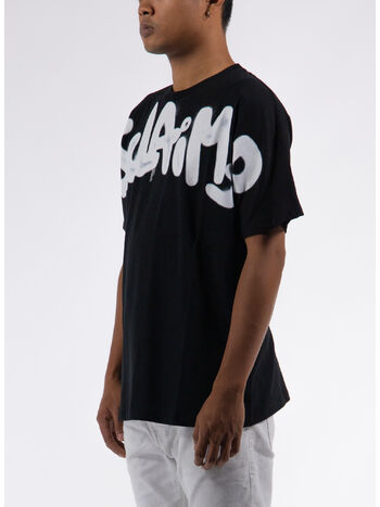 T-SHIRT CON LOGO, NERO, small