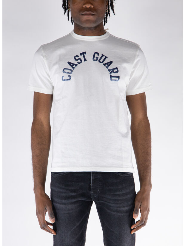 T-SHIRT COAST GUARD, WHITE, large