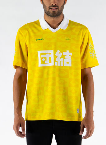 T-SHIRT BRAZIL JERSEY, YELLOW, small