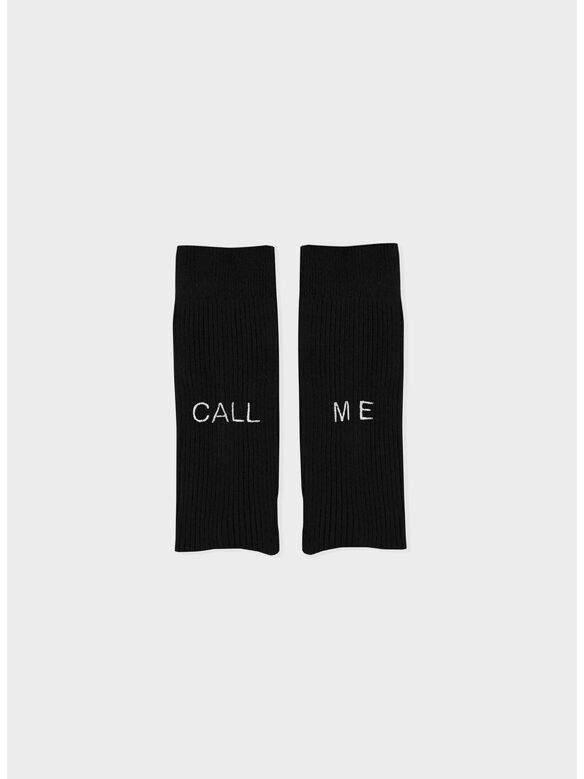 CALZINO CALL ME, BLACK, medium