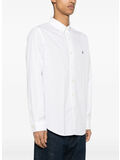CAMICIA CON LOGO RICAMATO, WHITE, thumb