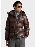 PIUMINO TRAPUNTATO, NUTMEG BROWN GLOSSY, thumb