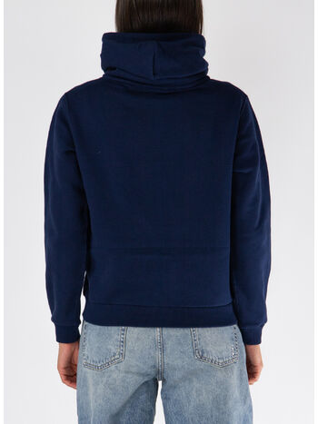 FELPA FULL ZIP CON LOGO, 002 CRUISE NAVY, small