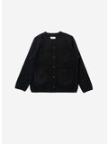 CARDIGAN IN LANA, BLACK, thumb