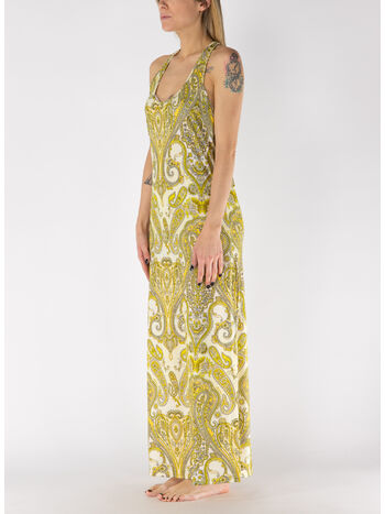 ABITO MIDI COTE D'AZUR STYLE, 020 GIALLO, small