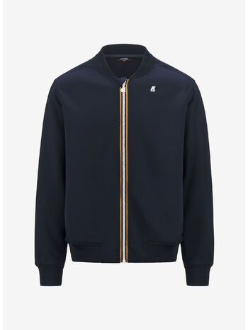 FELPA FULL ZIP ABEL SPACER, K89 BLUE DEPTH, small