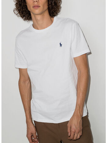 T-SHIRT CUSTOM A MANICHE CORTE, WHITE, small