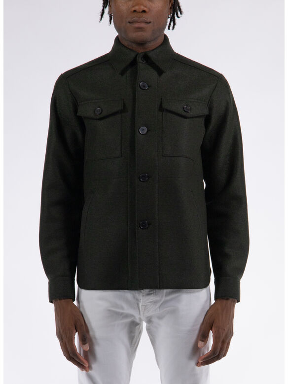 GIACCA CAMICIA PRESSED, 609 MOSS GREEN, medium
