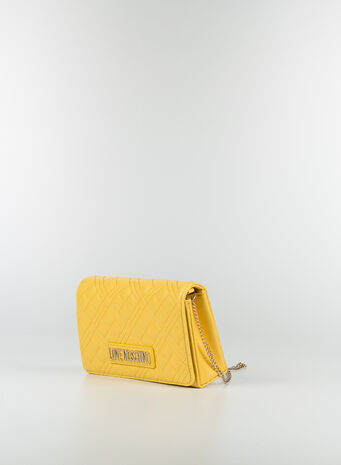 BORSA POCHETTE CON TRACOLLA, 400GIALLO, small